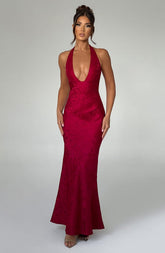 Josephine Maxi Dress — Red, Cuavan