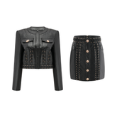 Daphné Eyelet Jacket and Skirt Set