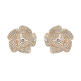 Saira Floral Crystal Earrings, Cuavan