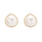 Gloria Faux Pearl Stud Earrings