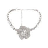 Aimée Faux-Flower Crystal Necklace