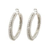 Crystal Circle Earrings