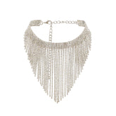 Natassia Fringed Crystal Necklace