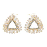 Aurore Triangle Crystal Earrings