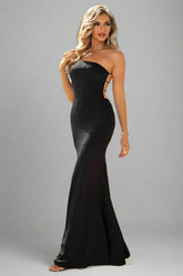 One-Shoulder Backless Maxi Dress, Cuavan