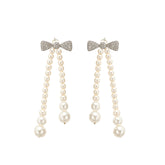 Élodie Pearl-Accented Stud Earrings, Cuavan