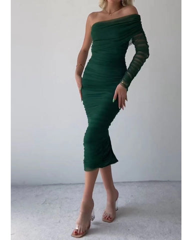 V-Neck Strap Party Dress, Cuavan