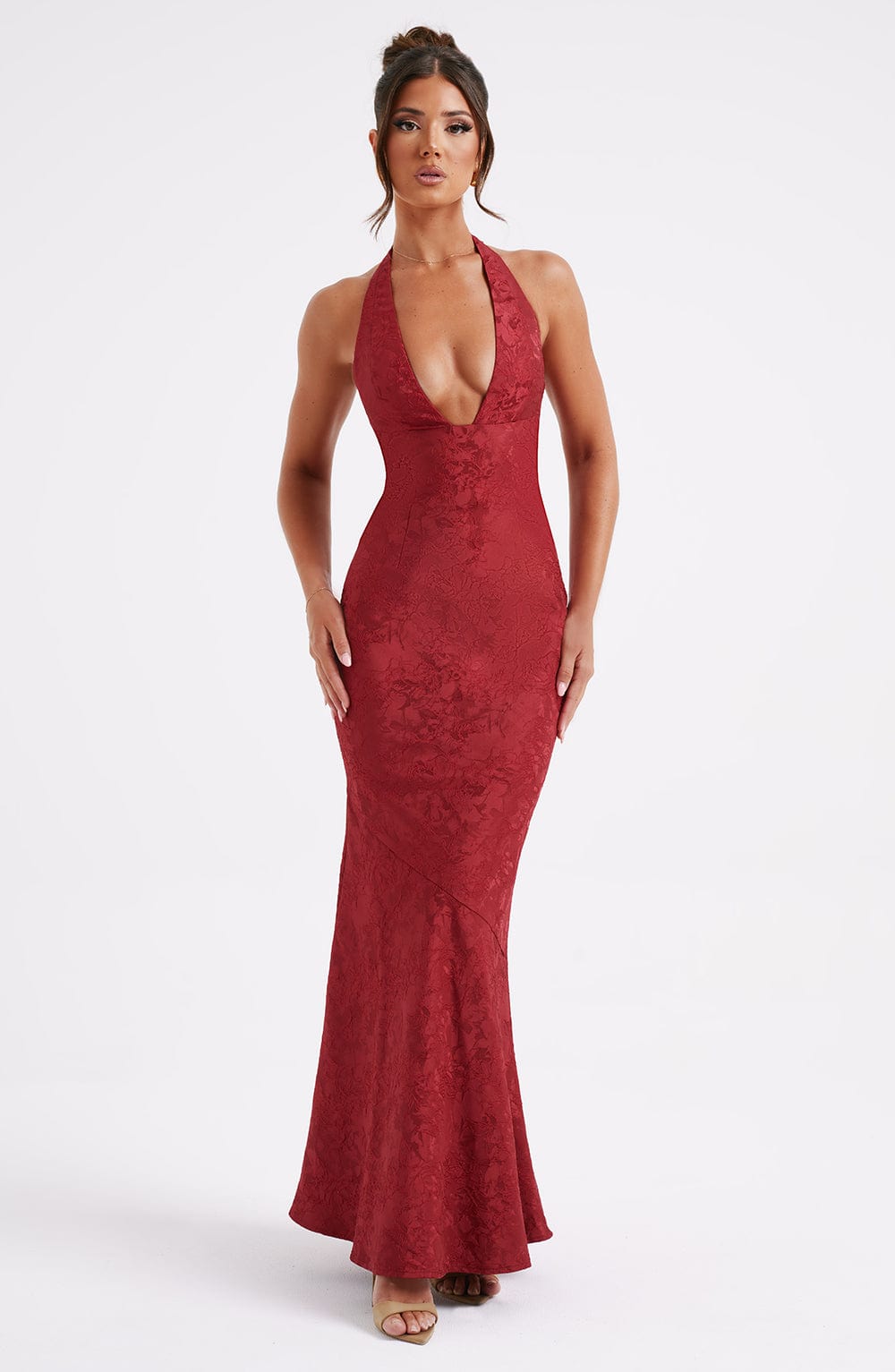 Josephine Maxi Dress — Red, Cuavan