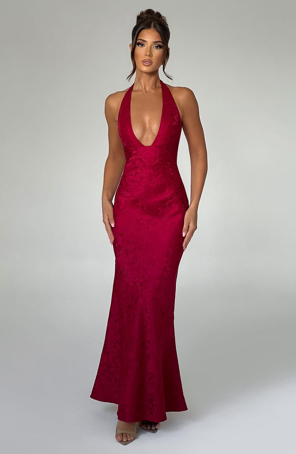 Josephine Maxi Dress — Red, Cuavan