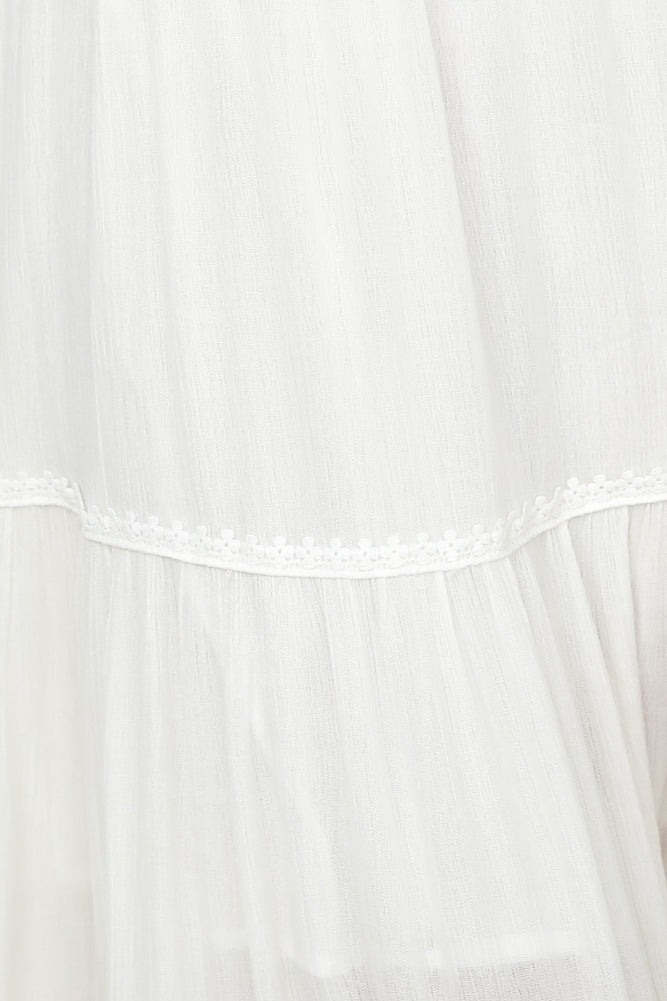Agatha Maxi Dress — White, Cuavan