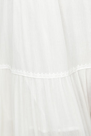 Agatha Maxi Dress — White, Cuavan