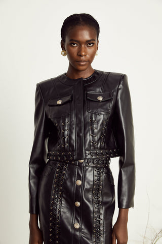 Daphné Eyelet Jacket and Skirt Set