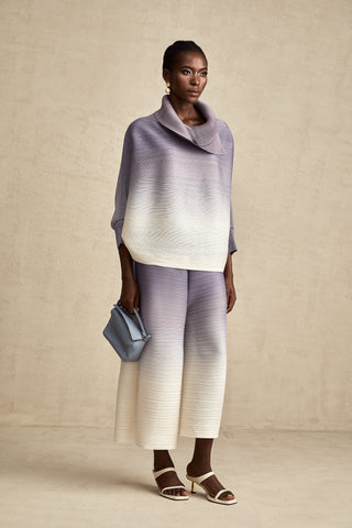 Agathe Gradient Blouse and Trouser Set — Purple, Cuavan
