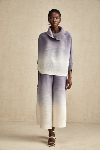 Agathe Gradient Blouse and Trouser Set — Purple, Cuavan