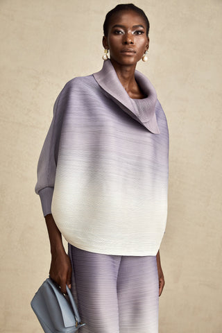 Agathe Gradient Blouse and Trouser Set — Purple, Cuavan