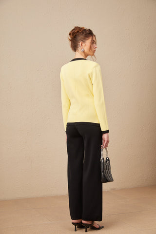 Eloise Knit Cardigan, Vest, and Trousers Set