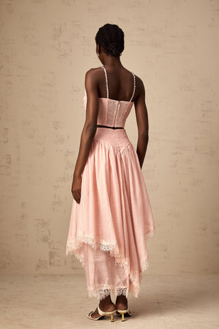 Tamara Ruffled Top and Skirt Set — Pink
