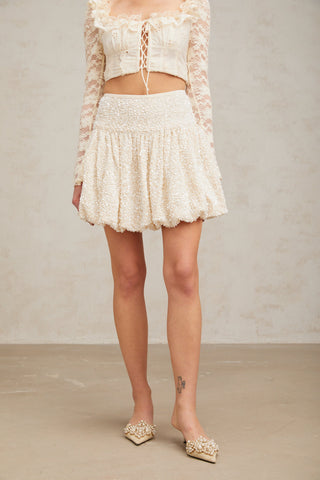 Tiphaine Sequined Pleated Mini Dress