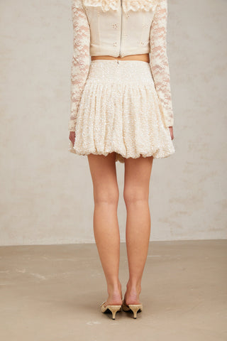 Tiphaine Sequined Pleated Mini Dress