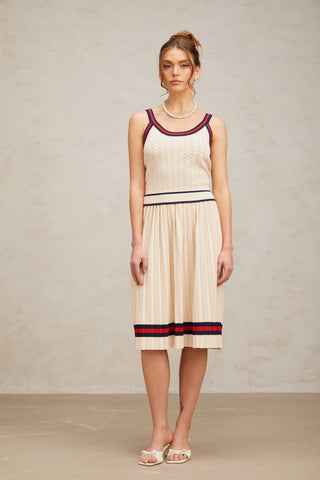 Bérénice Argyle Knit Top, Cardigan & Skirt Set