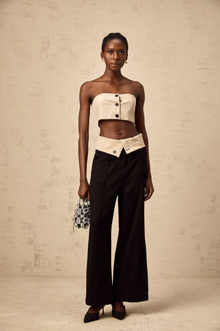 Savage Bustier Top and Trouser Set