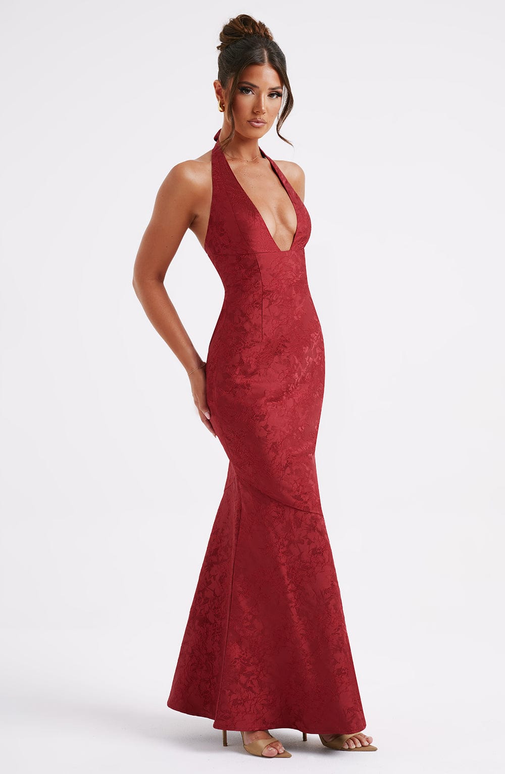 Josephine Maxi Dress — Red, Cuavan