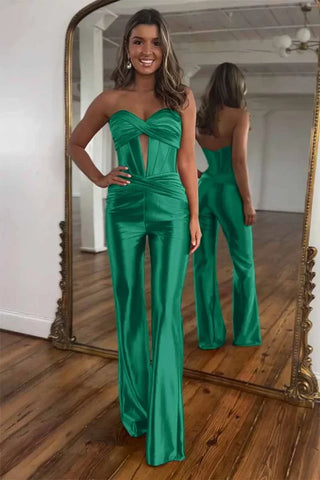 Radiant Rouge Strapless Corset Jumpsuit (II), Cuavan