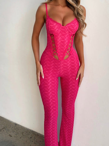 Addison Jumpsuit — Pink, Cuavan