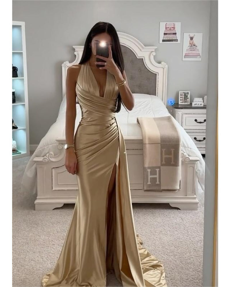 Deep-V Party Dress, Cuavan