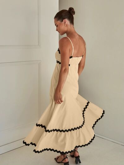 Spaghetti Strap Maxi Dress, Cuavan