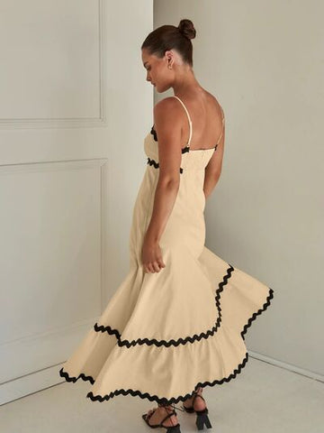 Spaghetti Strap Maxi Dress, Cuavan