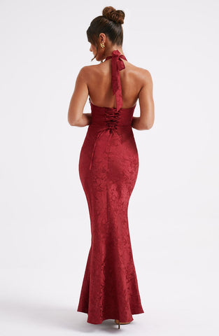 Josephine Maxi Dress — Red, Cuavan