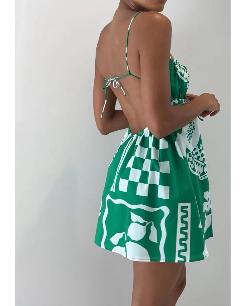 Striped Halter Skirt, Cuavan