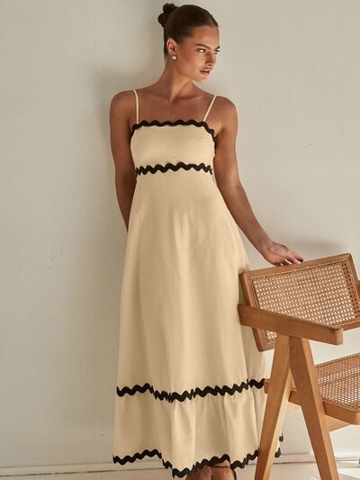 Spaghetti Strap Maxi Dress, Cuavan