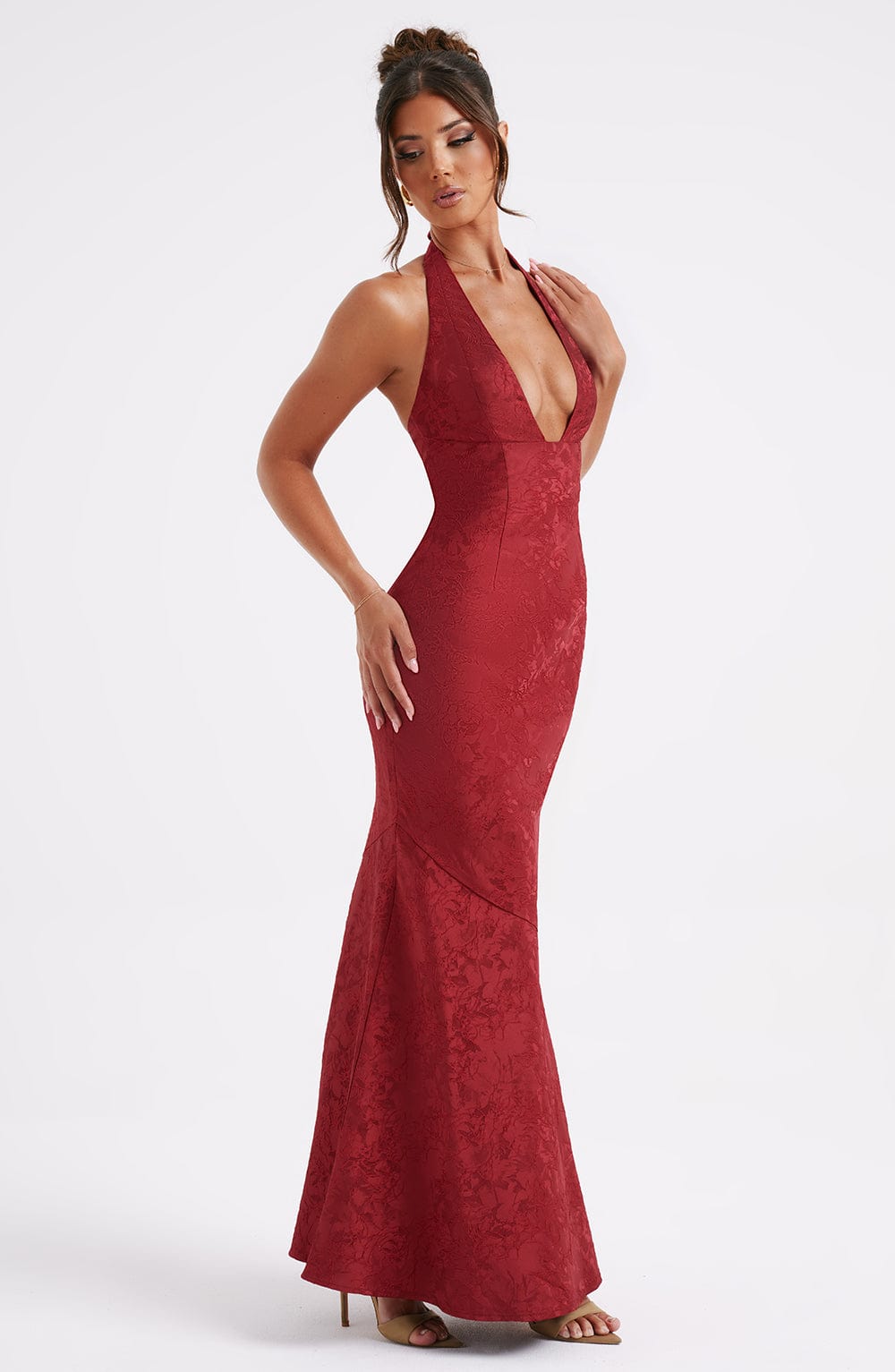 Josephine Maxi Dress — Red, Cuavan
