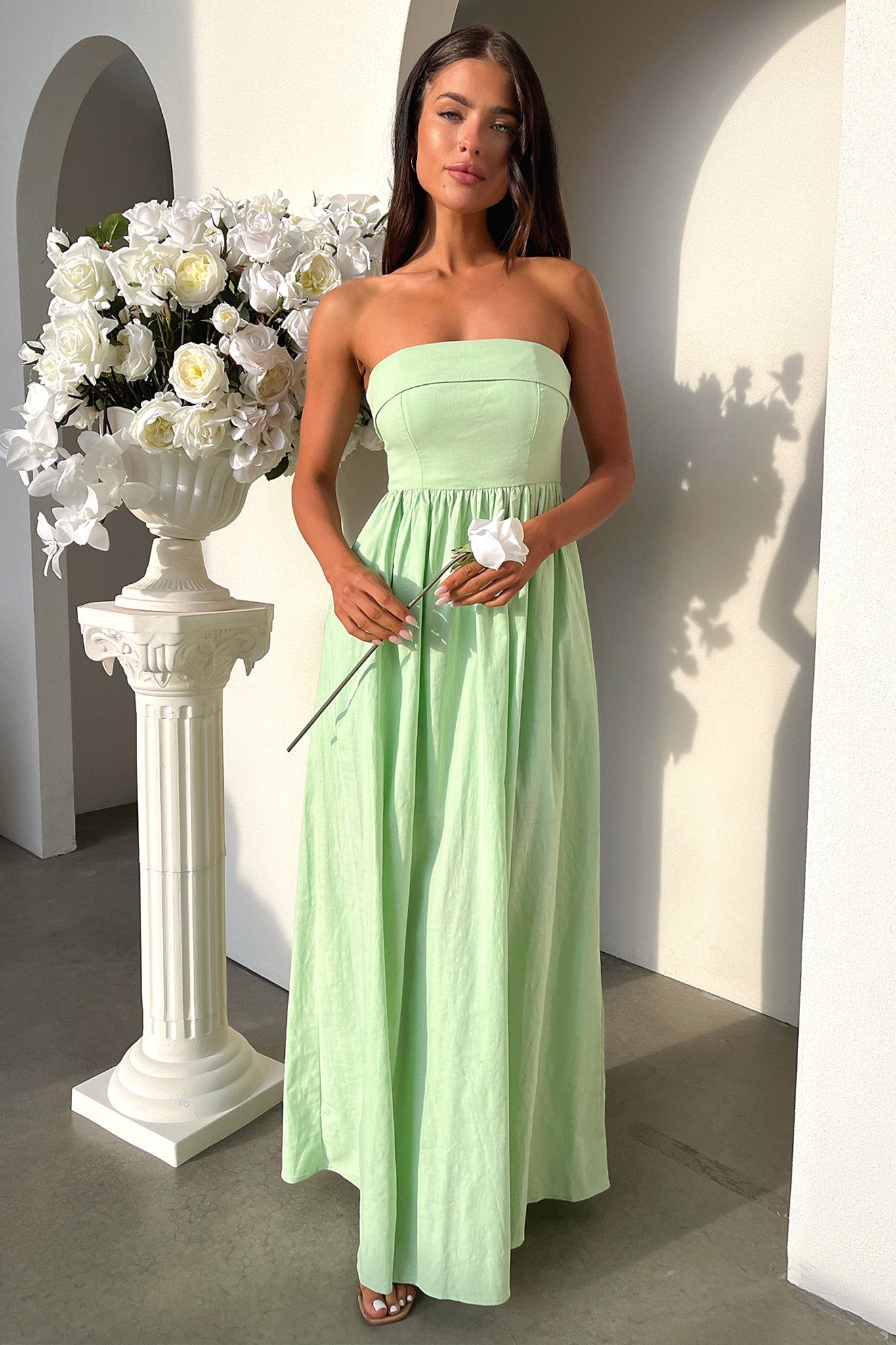 Cornell Maxi Dress — Sage, Cuavan