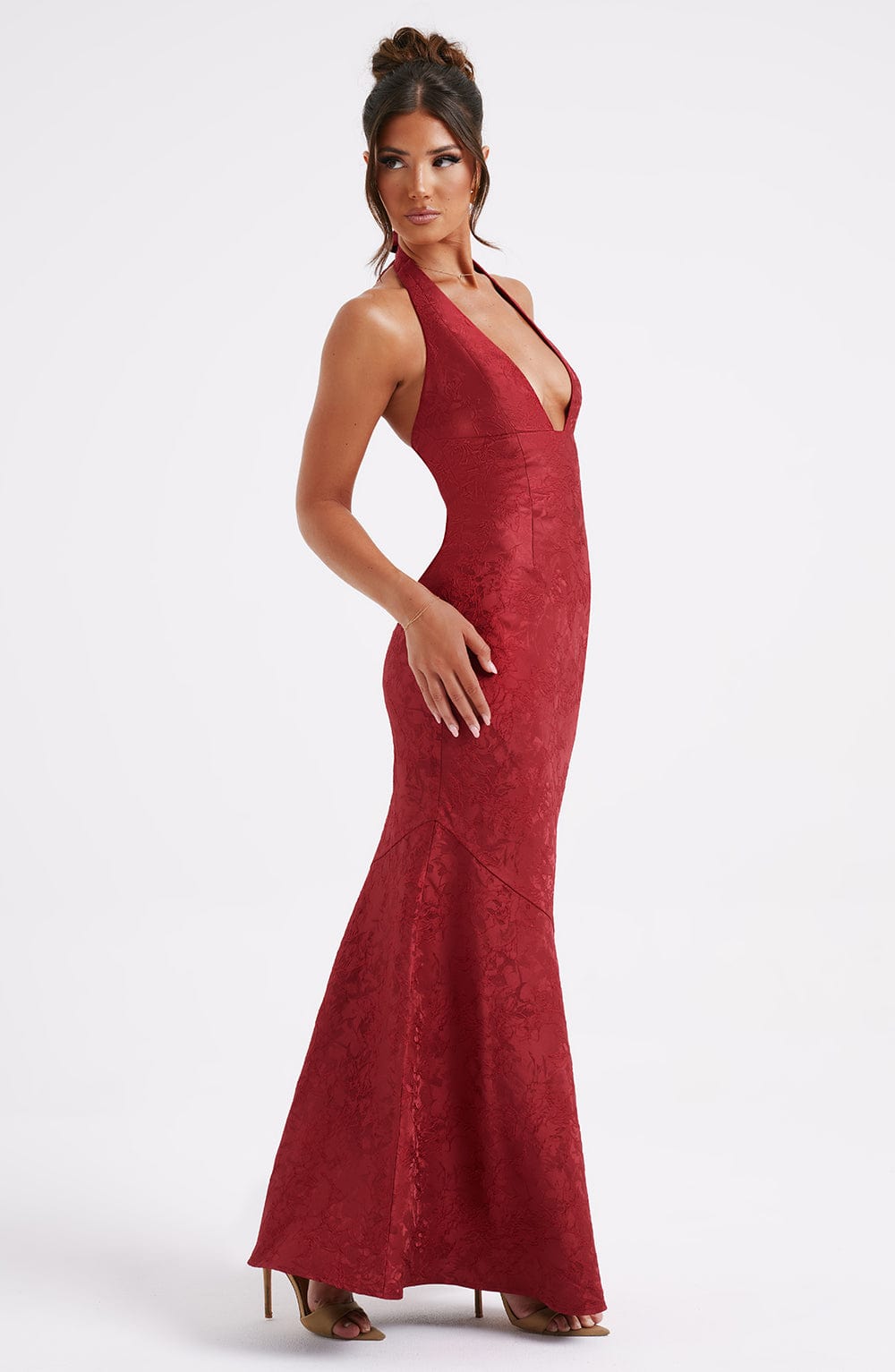 Josephine Maxi Dress — Red, Cuavan
