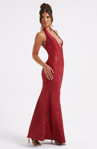 Josephine Maxi Dress — Red, Cuavan