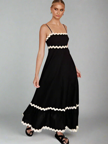 Spaghetti Strap Maxi Dress, Cuavan
