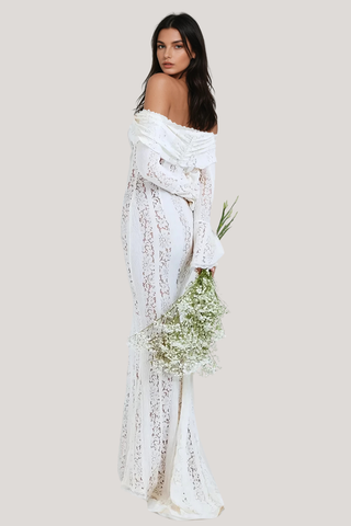 Allure Lace Off-Shoulder Maxi Dress, Cuavan