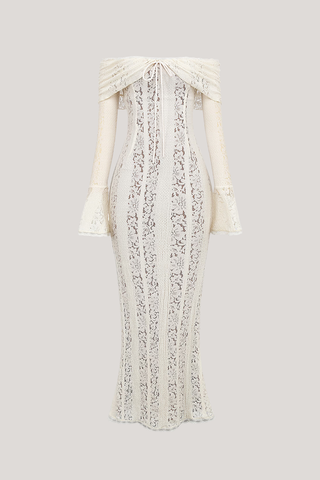 Allure Lace Off-Shoulder Maxi Dress, Cuavan