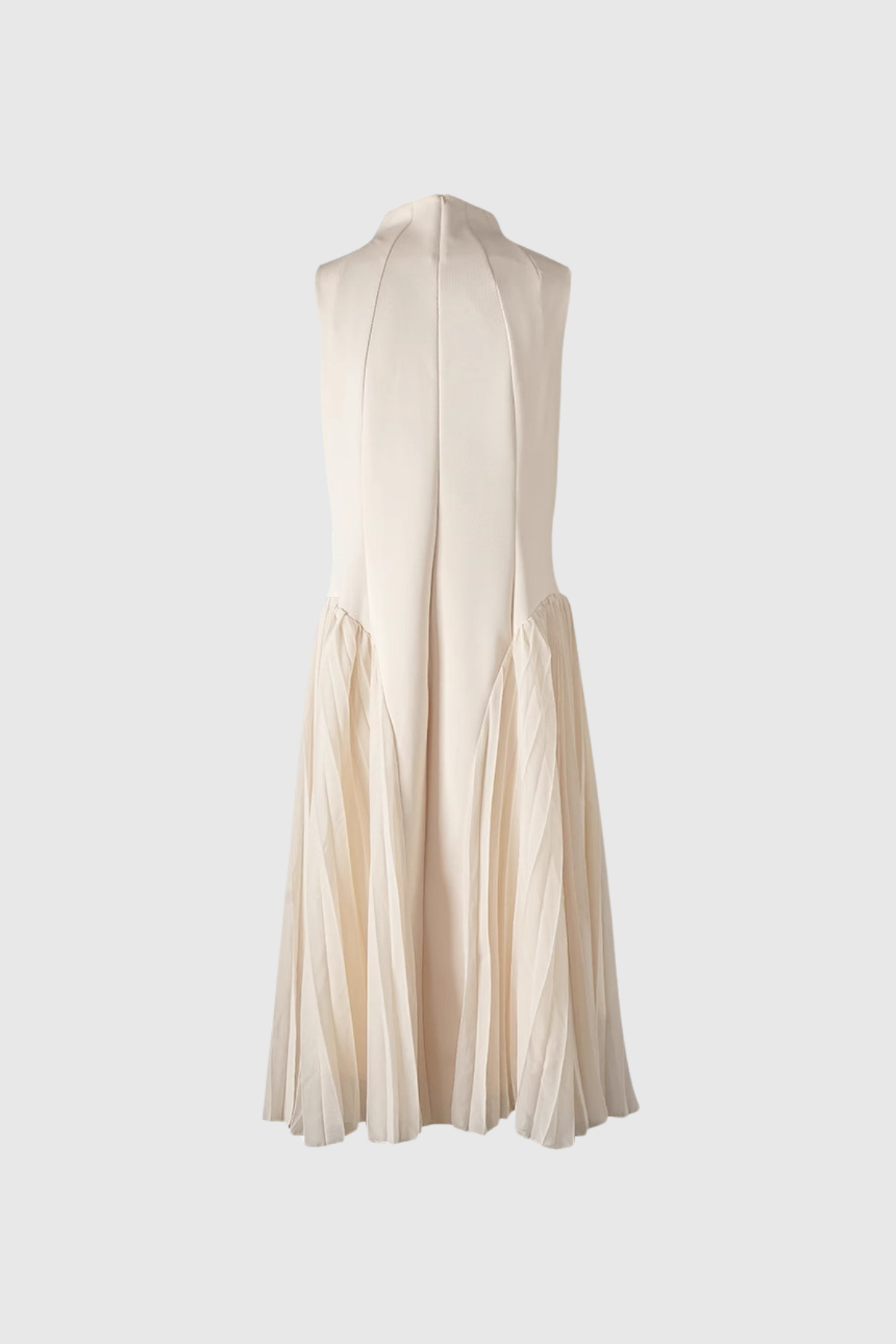 Sophia Ruched Sleeveless Midi Dress, Cuavan