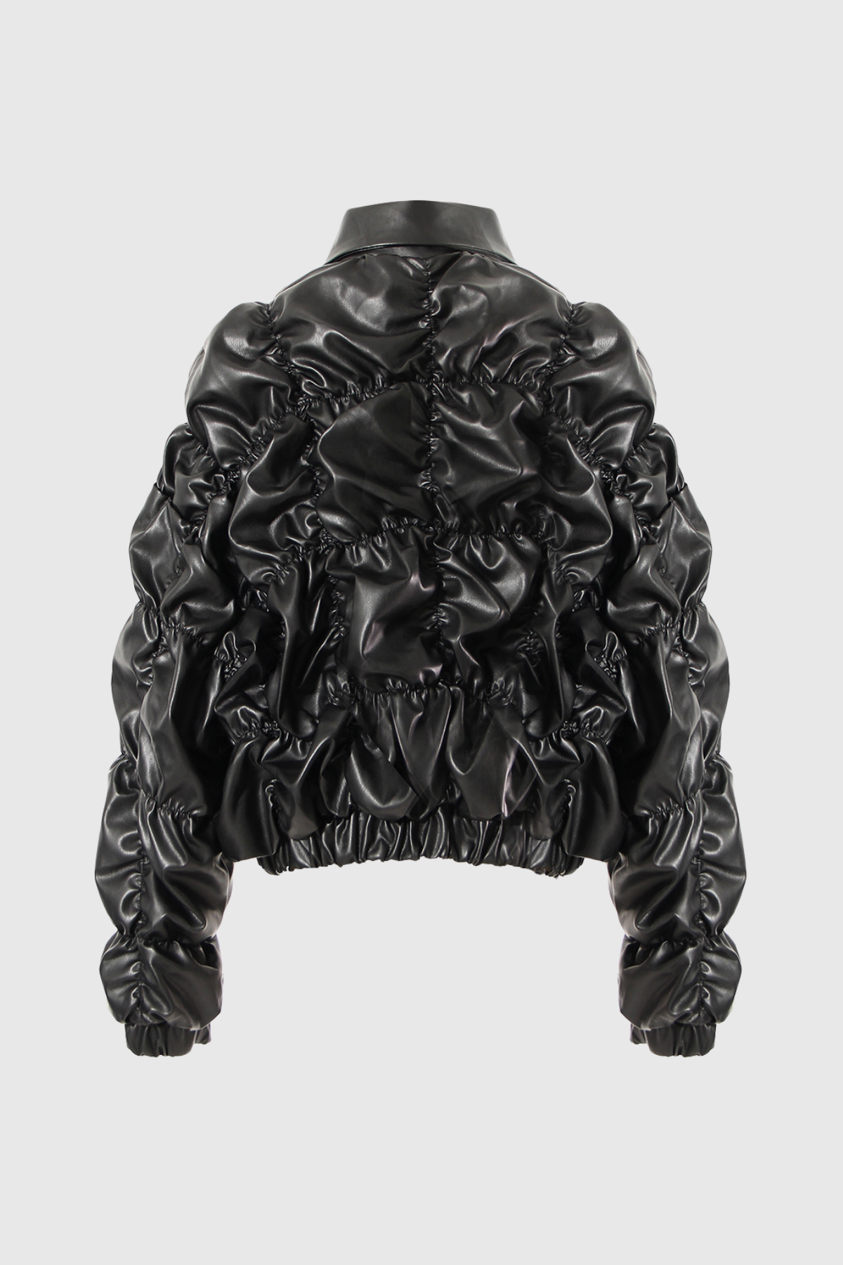 Nova Drawstring Leather Jacket, Cuavan