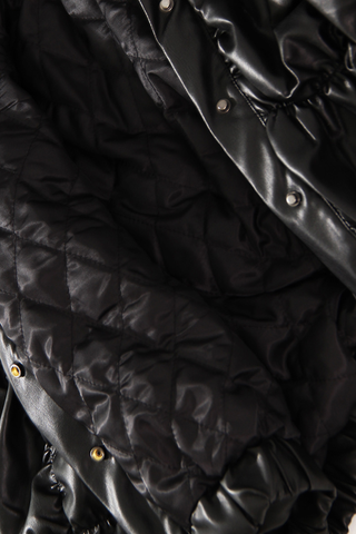 Nova Drawstring Leather Jacket, Cuavan