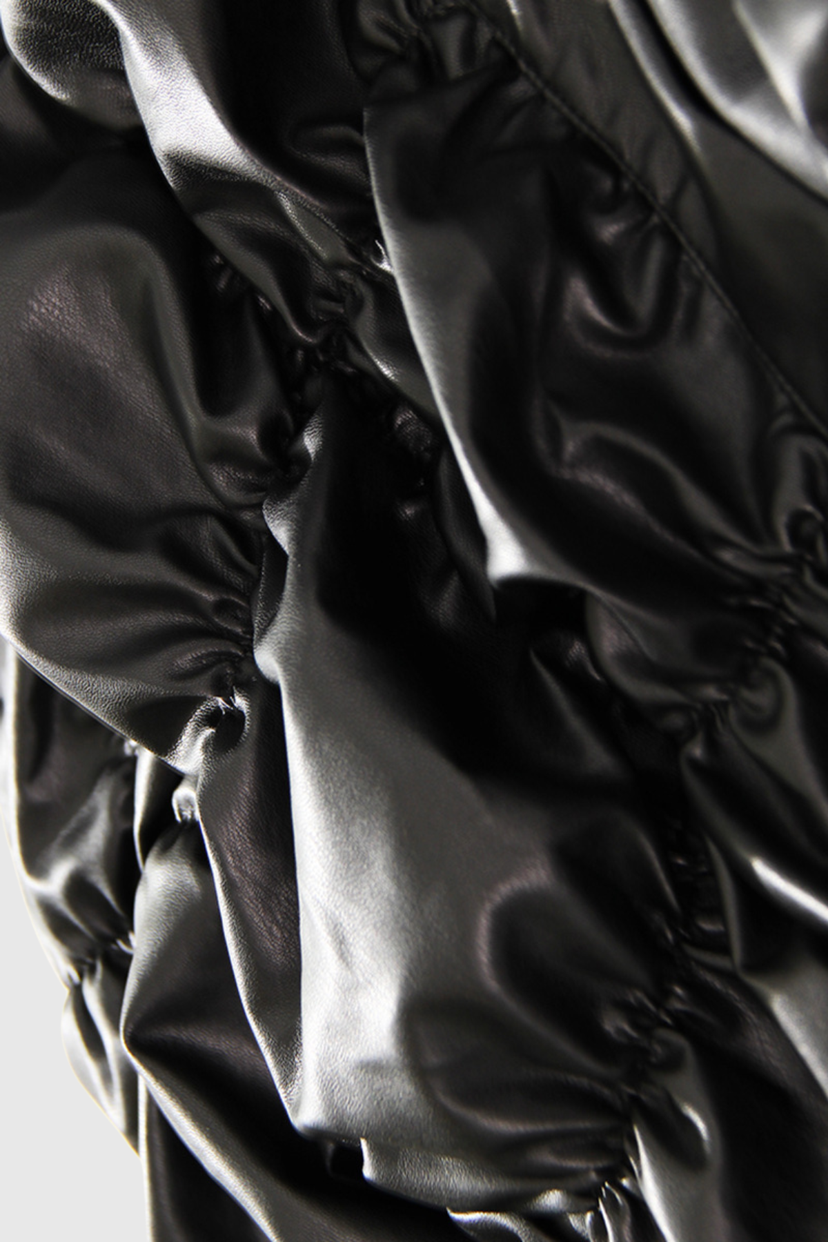 Nova Drawstring Leather Jacket, Cuavan