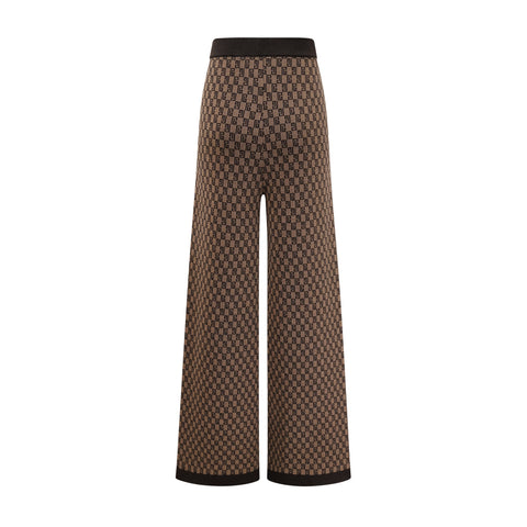 Cyrielle Monogram Jacquard Top and Trousers Set