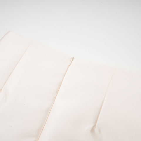 Nouria Faux-Flower Mini Skirt — Neutral