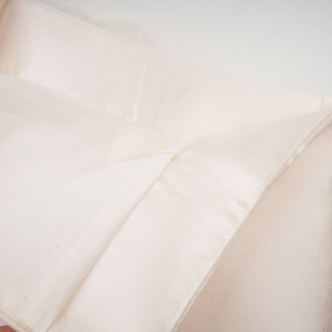 Nouria Faux-Flower Mini Skirt — Neutral