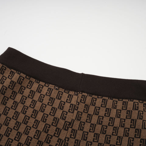 Cyrielle Monogram Jacquard Top and Trousers Set