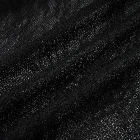 Jeanne One-Shoulder Lace Maxi Gown — Black